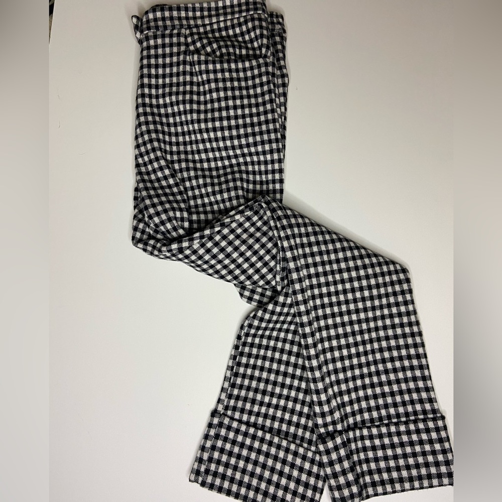 Anthropologie Gingham Crop Flare Size 4 - Picture 2 of 3